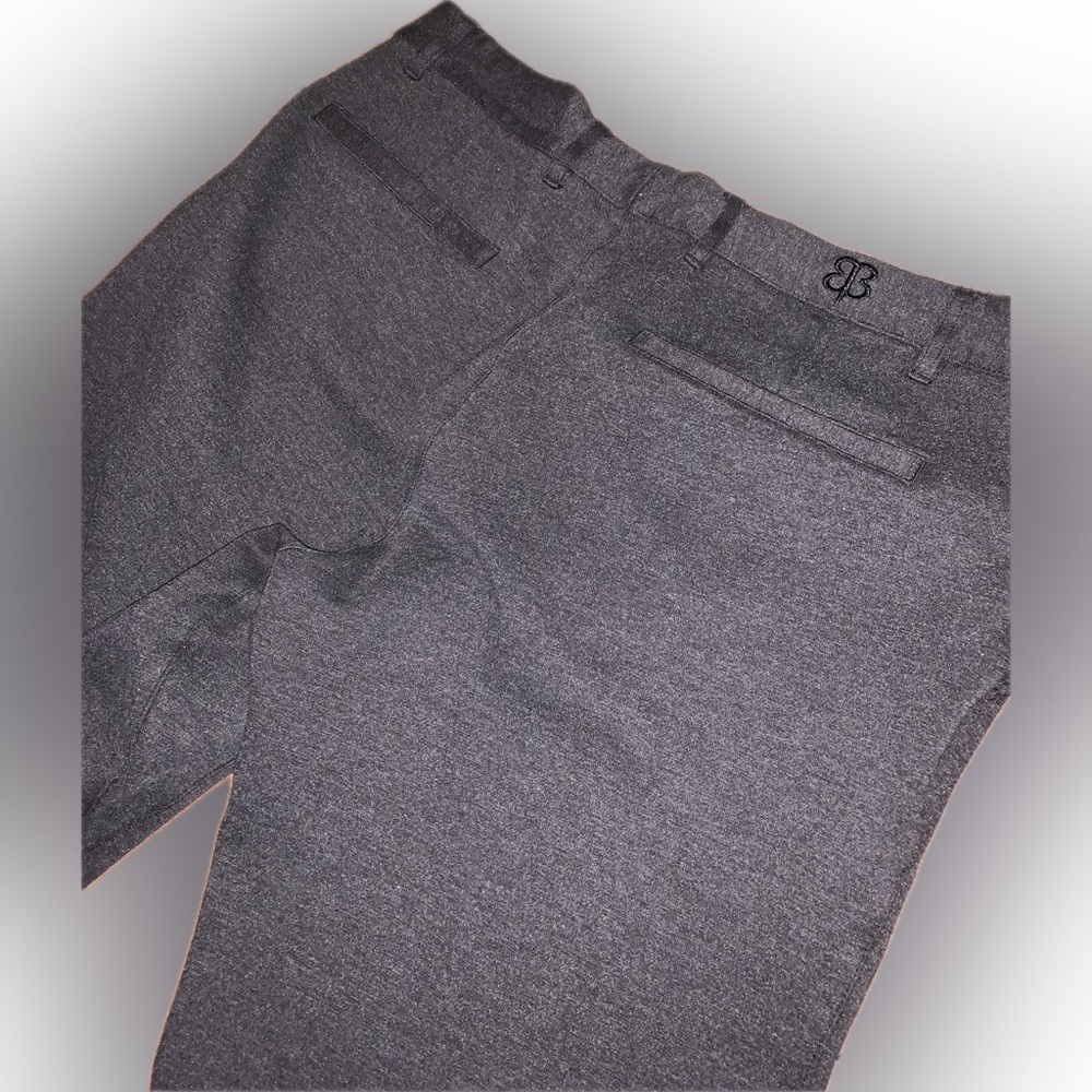 Betabrand Stretch Comfy Dress Pants Missing Button 34x30 Gray - Picture 3 of 7
